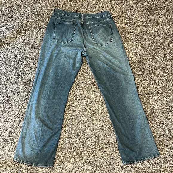Men’s Banana Republic Jeans Distressed 32 x 30 Cotton Zipper Button Straight Leg - Picture 3 of 9